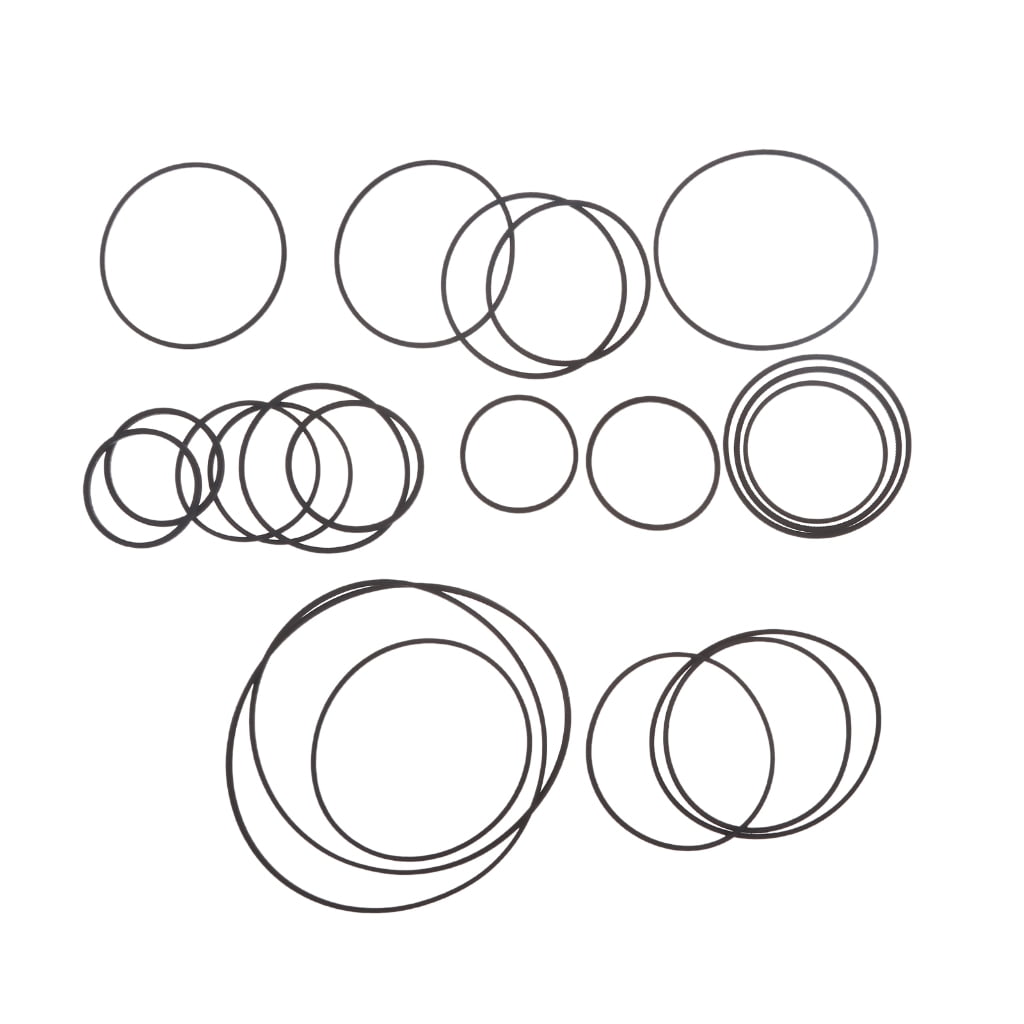 20pack Universal 735-65mm Mix Cassette Tape Machine Belt New Assorted Common Belt for Recorders DVD Drive