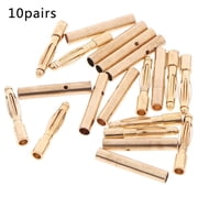 20pc 2mm Gold Bullet Connector Banana Plugs Male &Female for RC Car Battery PAL