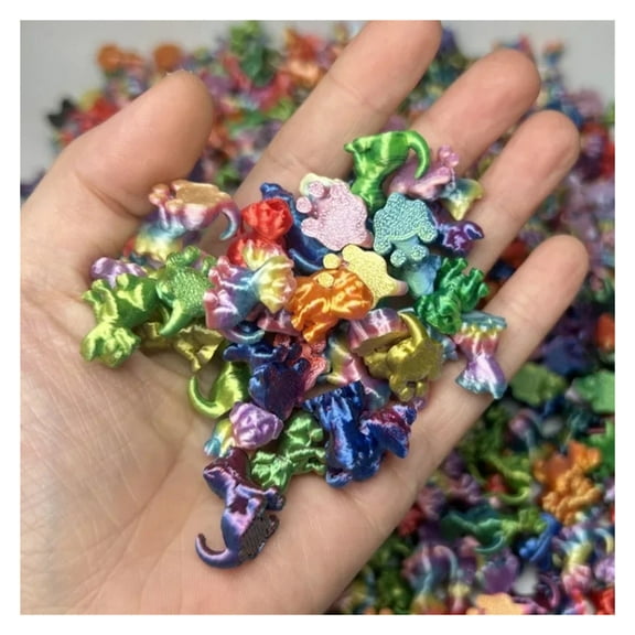 20pc 3D Cute Home Decoration Cartoon Animal Dog Christmas Gift Micro Ornaments 3D Printed Mini Dog And Small Animal Multi-color Set