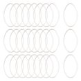 20pc Brass Linking Rings Oval Silver Color Plated about 16mm wide 26mm ...