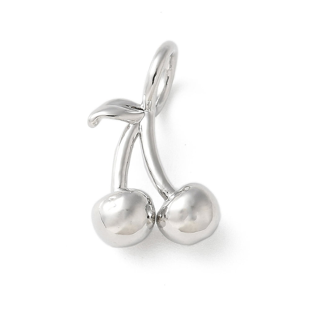 20pc Brass Pendants Cherry Charms Rack Plating Long-Lasting Plated ...