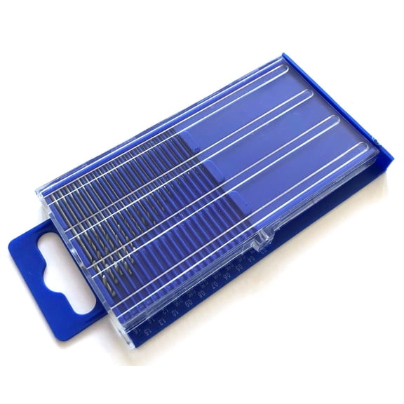 20pc HSS Twist Mini Micro Index Drill Bit Wire Gauge Set with Plastic Slide Case