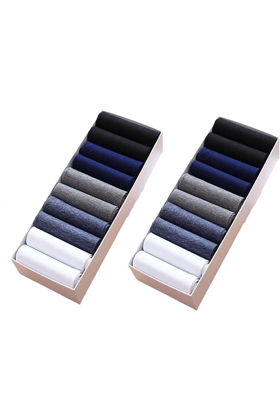 20pc Mercerized Cotton, Men's Stockings, Thin, Breathable, -odor, Mid-calf Socks, Mercerized Ice Silk, Men's Socks