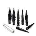 thumbnail image 1 of 20pc Premium Black SPIKED 12x1.5 Extended Lug Nuts 4.4" OFF-ROAD SPIKE Metal Lugz Nut w/Key, 1 of 4