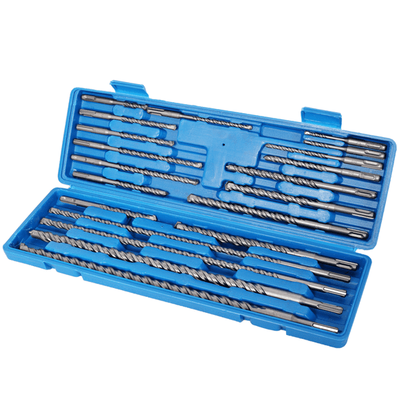 20pc SDS Plus Impact Drill Bit Set Carbide Tipped for Concrete Brick Stone