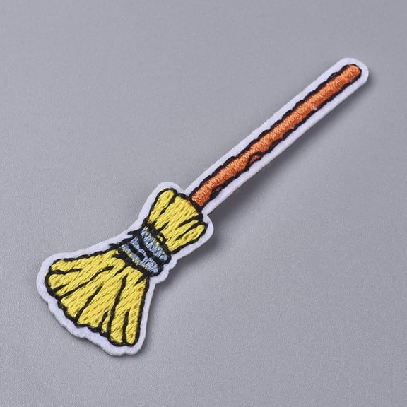 20pc Witches Broom Embroidery Iron-on/Sew-on Patches