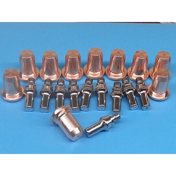 20pc x Plasma Cutter 62771 Drag Tips + 29686 Electrodes For Harbor Freight 62204 Plasma Cutter with iPT-40 Torch