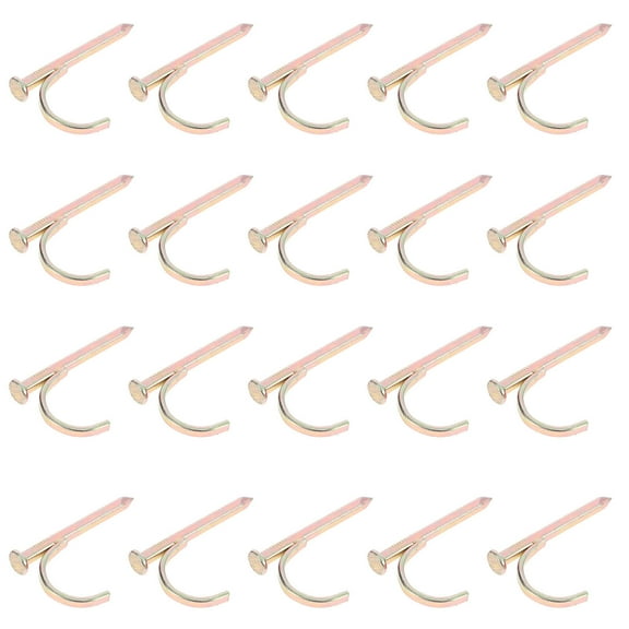 20pcs 0.52In Water Hanging Hook On The Wall Clip Cement Nail
