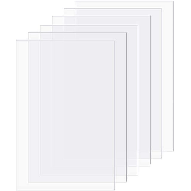 20pcs 0.7mm Plexiglass Picture Frame Replacement Transparent Acrylic Photo 6x4 Inch Glass Clear