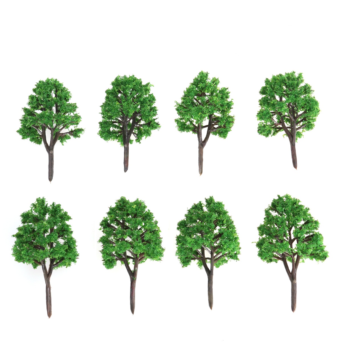 20pcs 1150 Mini Plastic Trees for Diorama & Train Scenery
