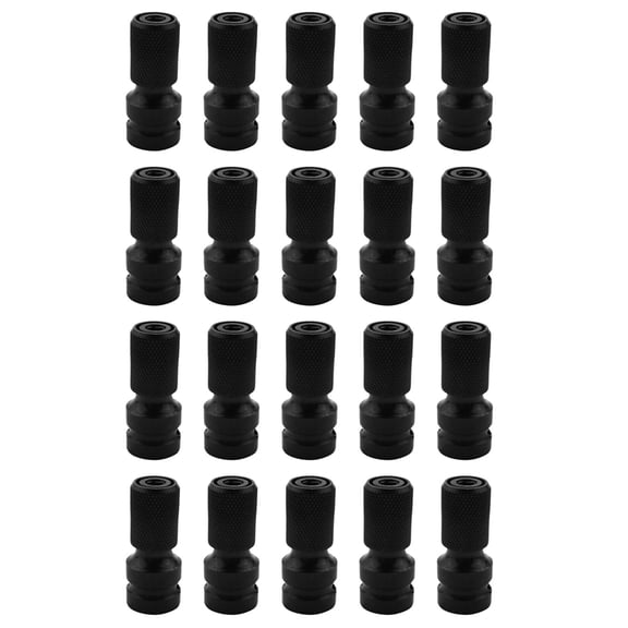 20pcs 1/2 Inch Square to 1/4 Inch Hex Ratchet Socket Wrench Socket Adapter Spanner Set Drive Converter Impact Tool