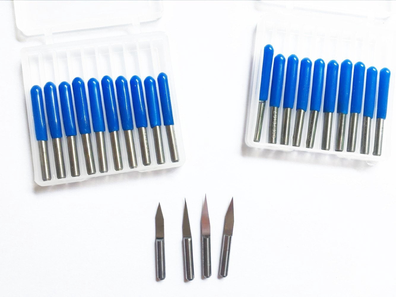 20pcs 10° 15° 20° 30° 3.175mm Carbide PCB Engraving Drill Bits CNC Bit ...