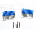 20pcs 10° 15° 20° 30° 3.175mm Carbide PCB Engraving Drill Bits CNC Bit ...