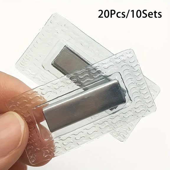 20pcs/10 Sets Square Strong Magnetic Snap Invisible Hidden Fastener for Clothing Luggage Packaging