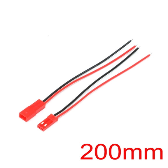 20pcs 100mm 150mm 200mm JST Male Female Connector Plug For RC Lipo Battery Car Boat Drone Airplane ( 10 pair )