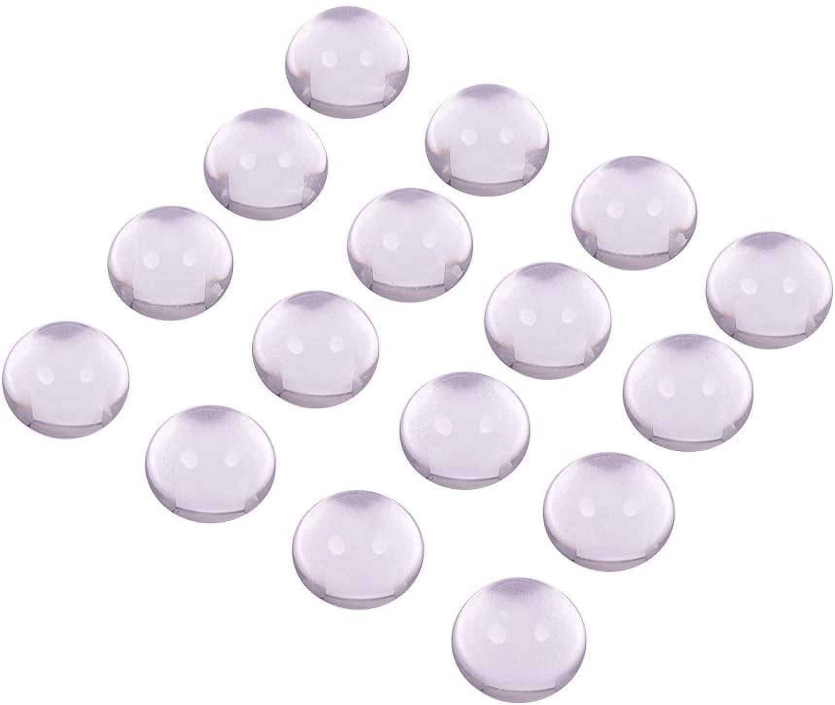 Round Clear Glass Cabochons, Flat Back Dome Inserts For Jewelry Making