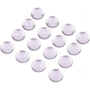 20pcs 10mm Half Round Flat Back Clear Glass Dome Cabochons for Photo Pendant Craft Jewelry Making