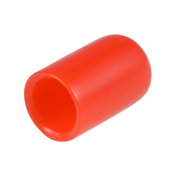 20pcs 10mm Round Red Vinyl End Cap Screw Thread Protectors Rubber Cover Caps