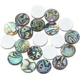 thumbnail image 1 of 20pcs 12mm Natural Abalone Shell Cabochons Abalone Shell Flat Coin Beads Paua Shell Cabochons, 1 of 9