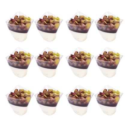 Homoyoyo Durable Multi-Color Mousse Cups, Clear and Oven-Safe for Desserts 20Pcs