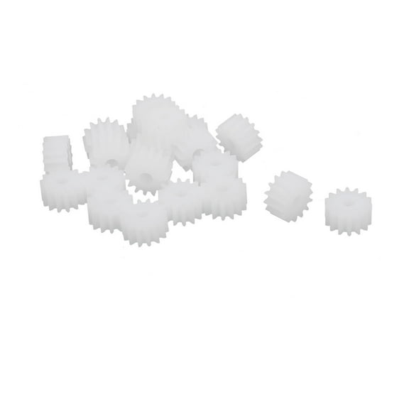 20pcs 14 Teeth 2.5mm Hole Dia Plastic Gear Wheel for Toy Car Motor Shaft