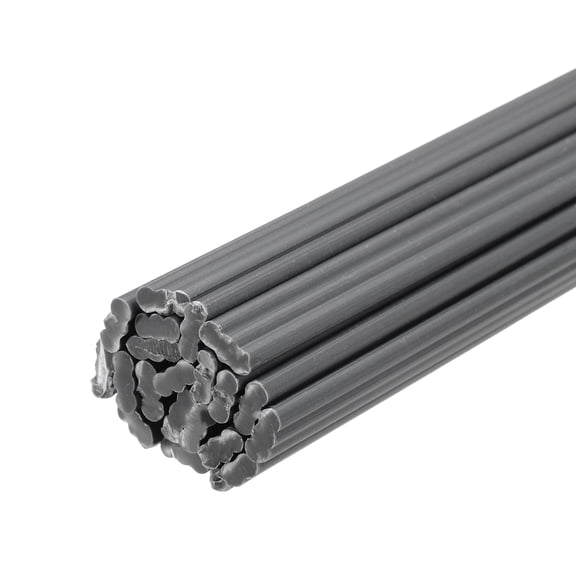 20Pcs 16 Inch Plastic Welding Rods, 1/4 Inch Welding Sticks for Repairing Plastic Bumpers, Kayaks, Car, Grey