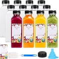 thumbnail image 1 of 20pcs 16oz Juice Bottles, Plastic Juicing Bottles with Caps, Clear Bulk Drink Containers with Black Tamper Evident Lids for Juicing, Smoothie, Drinking and Other Beverages, 1 of 1