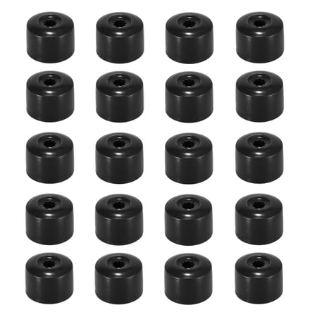 20pcs 17mm ID Black Wheel Lock Lug Bolt Center Nut Covers with Tool for VW Sagitar Magotan Golf Passat Jetta