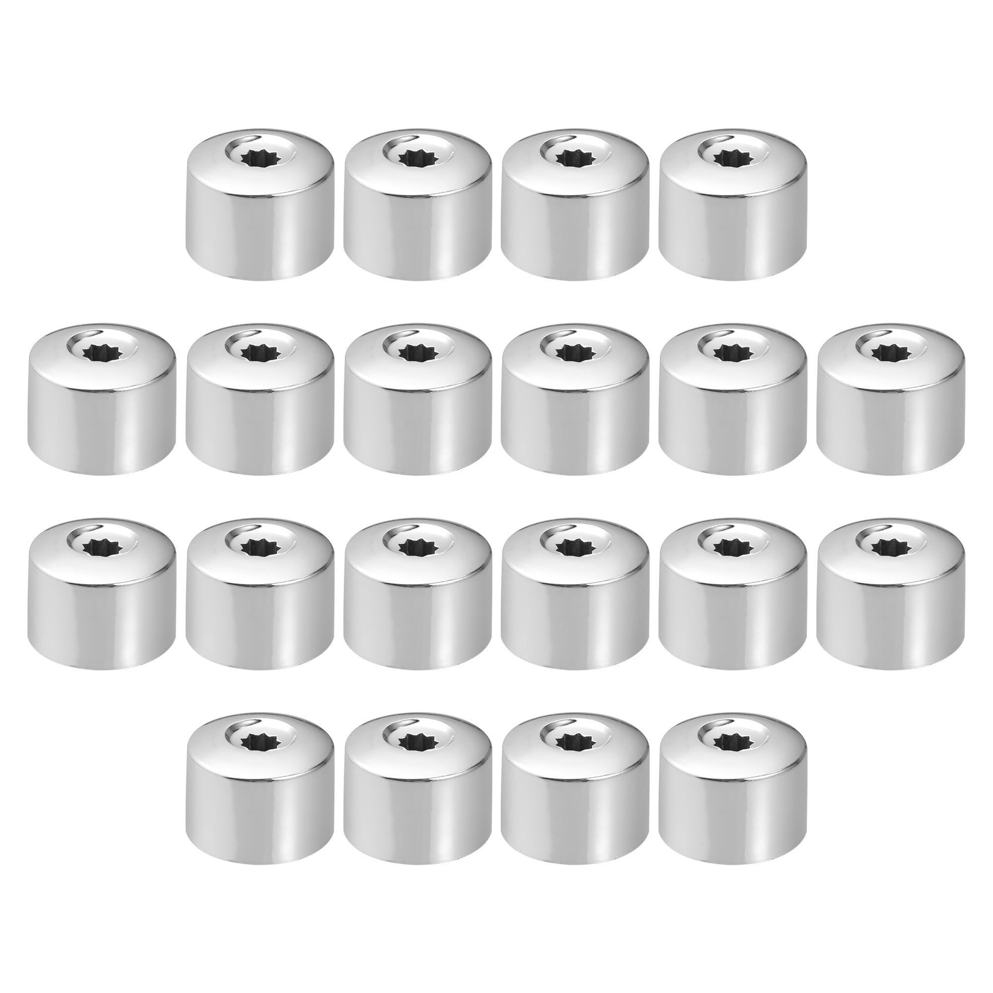 Dkvudho 20pcs 17mm Lug Nut Covers + Removal Tool - Black Wheel Bolt Caps For Audi, VW, Saab, BMW, Mercedes, Beetle