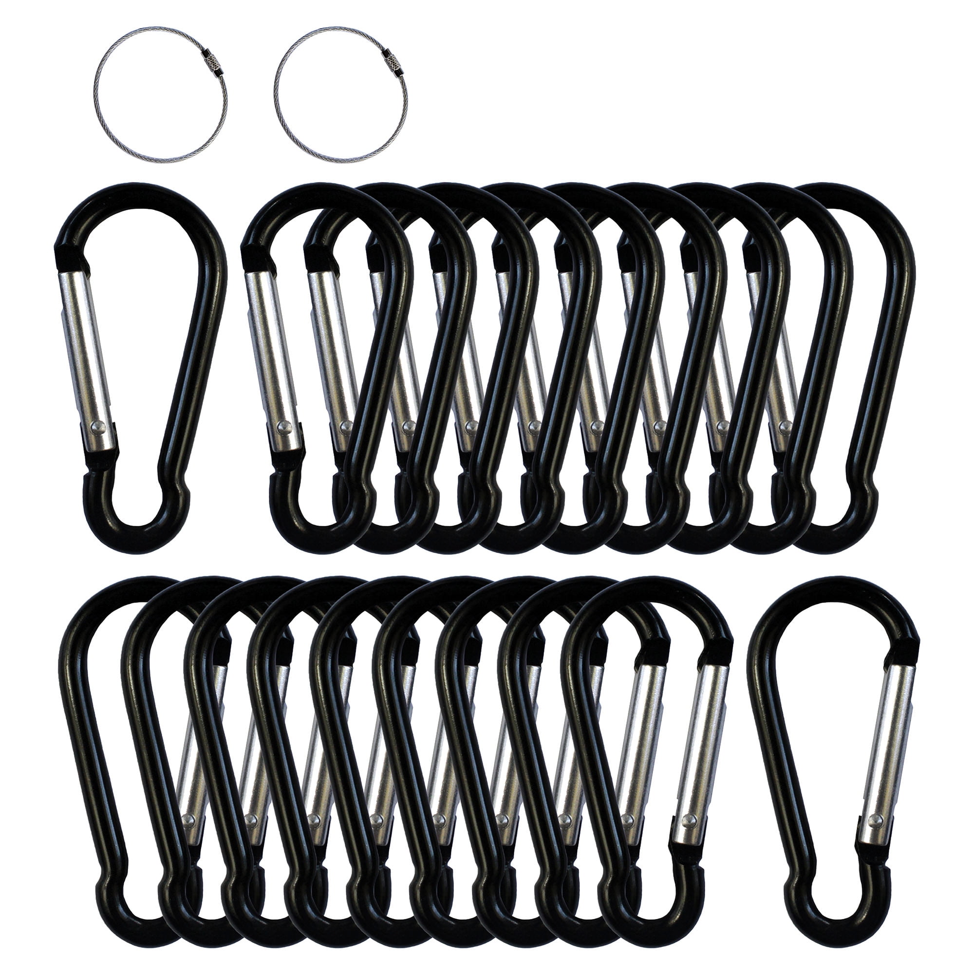 Small Carabiner Keychain Clip Alloy Snap Hook dual Wire Gate - Temu