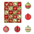 thumbnail image 1 of Up to 65% off!Clearance 20pcs 2.4 In Sparkling Red And Green Christmas Balls For Christmas Tree Decorations And Holiday Parties on Clearance!, 1 of 8