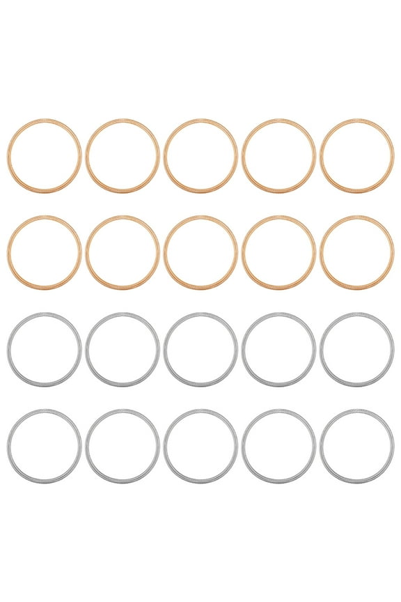 20pcs 2 colors Steel Wire Spring Stretch Bracelets set Guitar String Coil Bracelets for Women Golden & Stainless Steel color 2-1/4 inch(5.8cm) 10pcs/color Steel