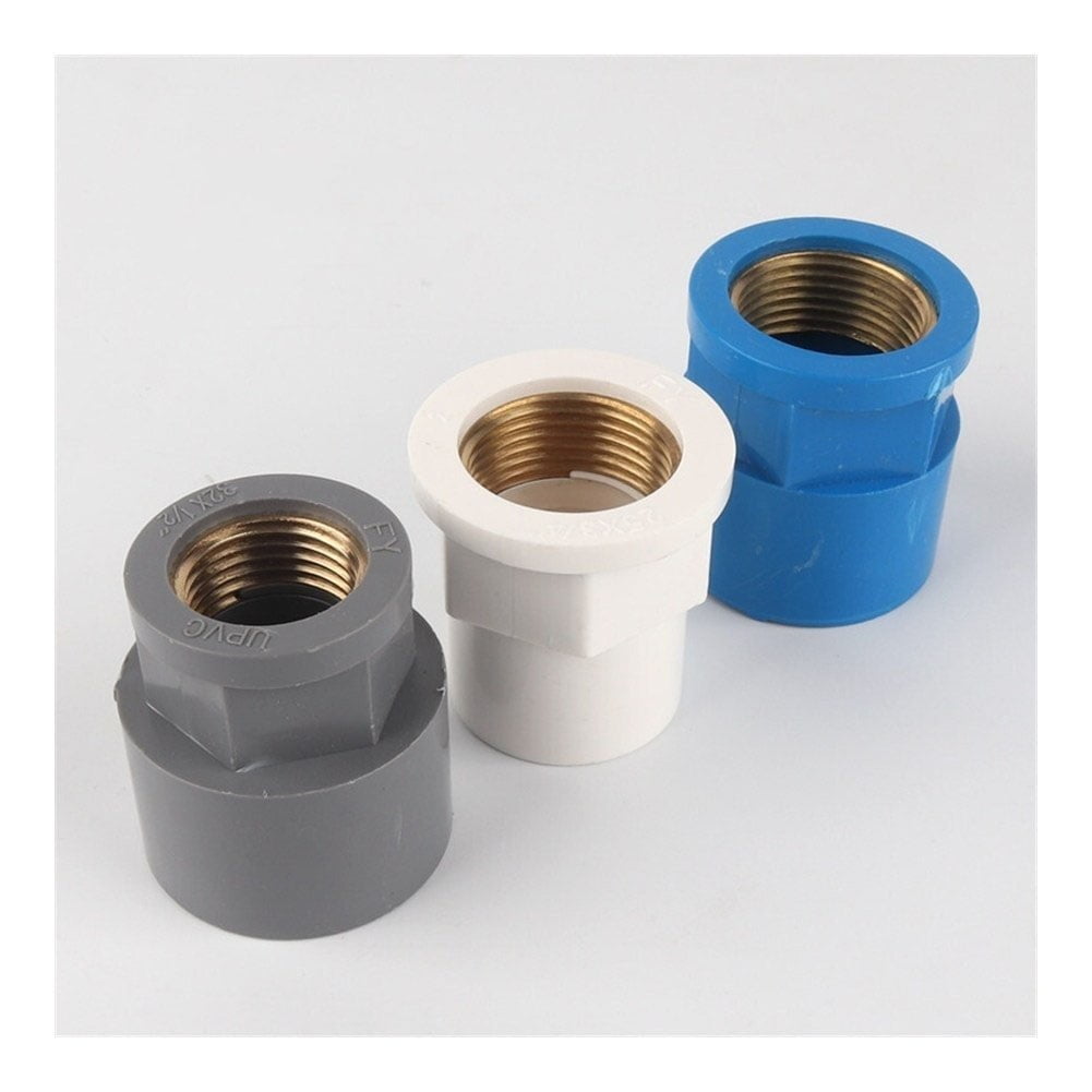 20pcs 2032mm To 1/2"1" Copper Thread PVC Joints Garden Water Pipe