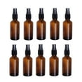 thumbnail image 1 of 20pcs 20ml Portable Travel Bottle Lotion Spray Empty Glass Bottle Press Spray Bottle (Brown), 1 of 9