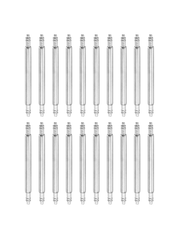 20pcs 22mm Watch Spring Bar 1.8mm Thickness Band Pins Double Fringe Stainless Steel Replacement Pin for Watch Band Link