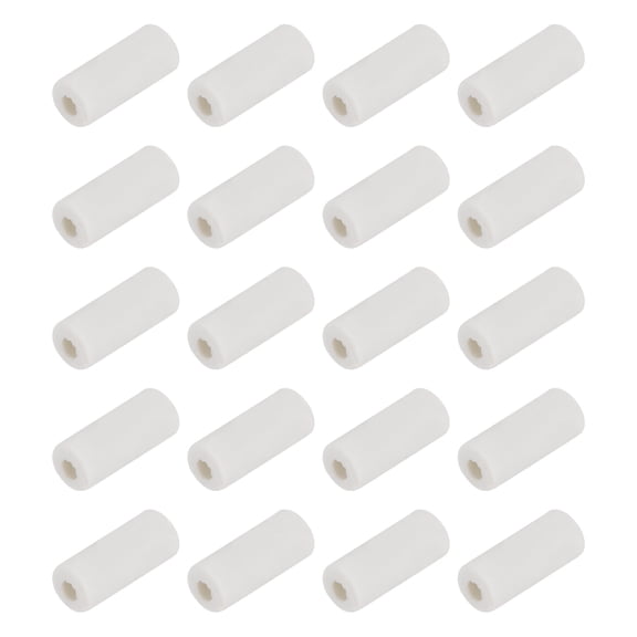20pcs 2mm Dia Ceramic Tube Insulated Single Bore,10mm x 4mm
