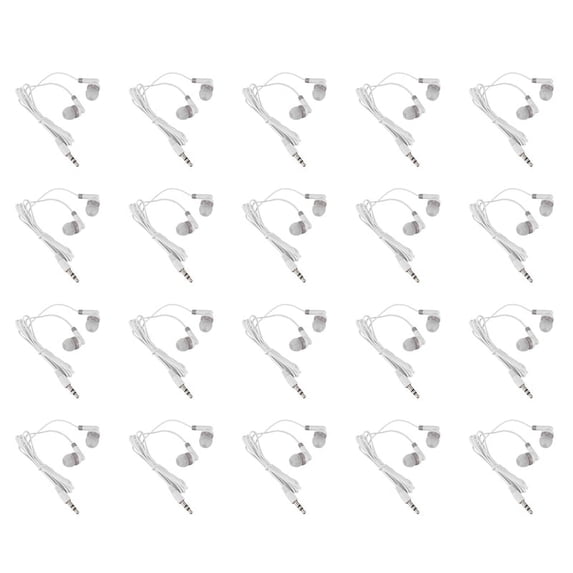 20pcs 3.5mm In-Ear Stereo Earbuds Headphone Earphone Headset for Mobile Phone MP4 MP3