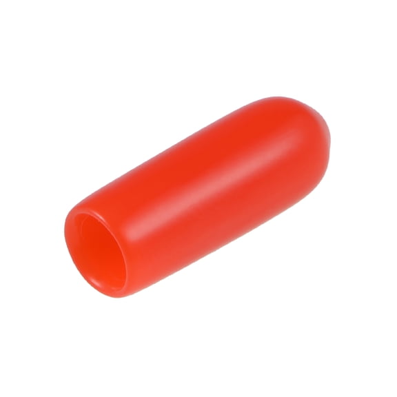 20pcs 3.5mm Round Red Vinyl End Cap Screw Thread Protectors Rubber Cover Caps