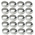 20pcs 3/8 Inch Water Gas Pipe Worm Drive Hose Clip Single Ear Hose