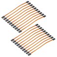 thumbnail image 1 of 20Pcs 3-Pin Servo Extension Cable Cord Connector Wire Male to Male 5.9inch 22AWG 60-Cores Servo Receiver Wire, 1 of 4
