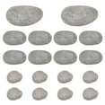 thumbnail image 1 of 20pcs 3 styles Oval Painting Rocks Dark Gray Smooth River Rocks Children DIY Paint Cobblestone Craft River Rocks for Painting Rocks Arts Crafts Decor, 1 of 5
