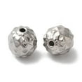thumbnail image 1 of 20pcs 304 Stainless Steel Beads Round Stainless Steel Color 10x9mm Hole: 1.6mm, 1 of 2