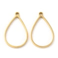 thumbnail image 1 of 20pcs 304 Stainless Steel Open Back Bezel Teardrop Pendants For UV Resin Epoxy Resin Pressed Flower Jewelry golden & Gunmetal 31x19x3mm Hole: 2.2mm Inner Diameter: 26x17mm, 1 of 2