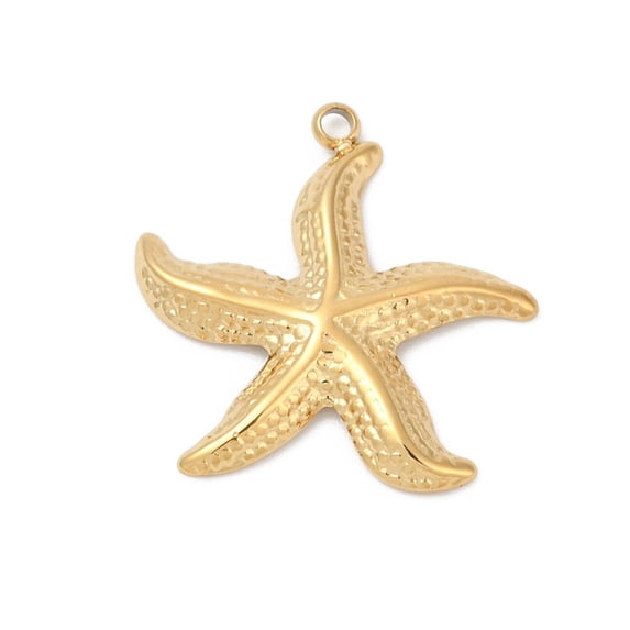 20pcs 304 Stainless Steel Pendants Ion Plating(IP) Real 14K Gold Ocean ...