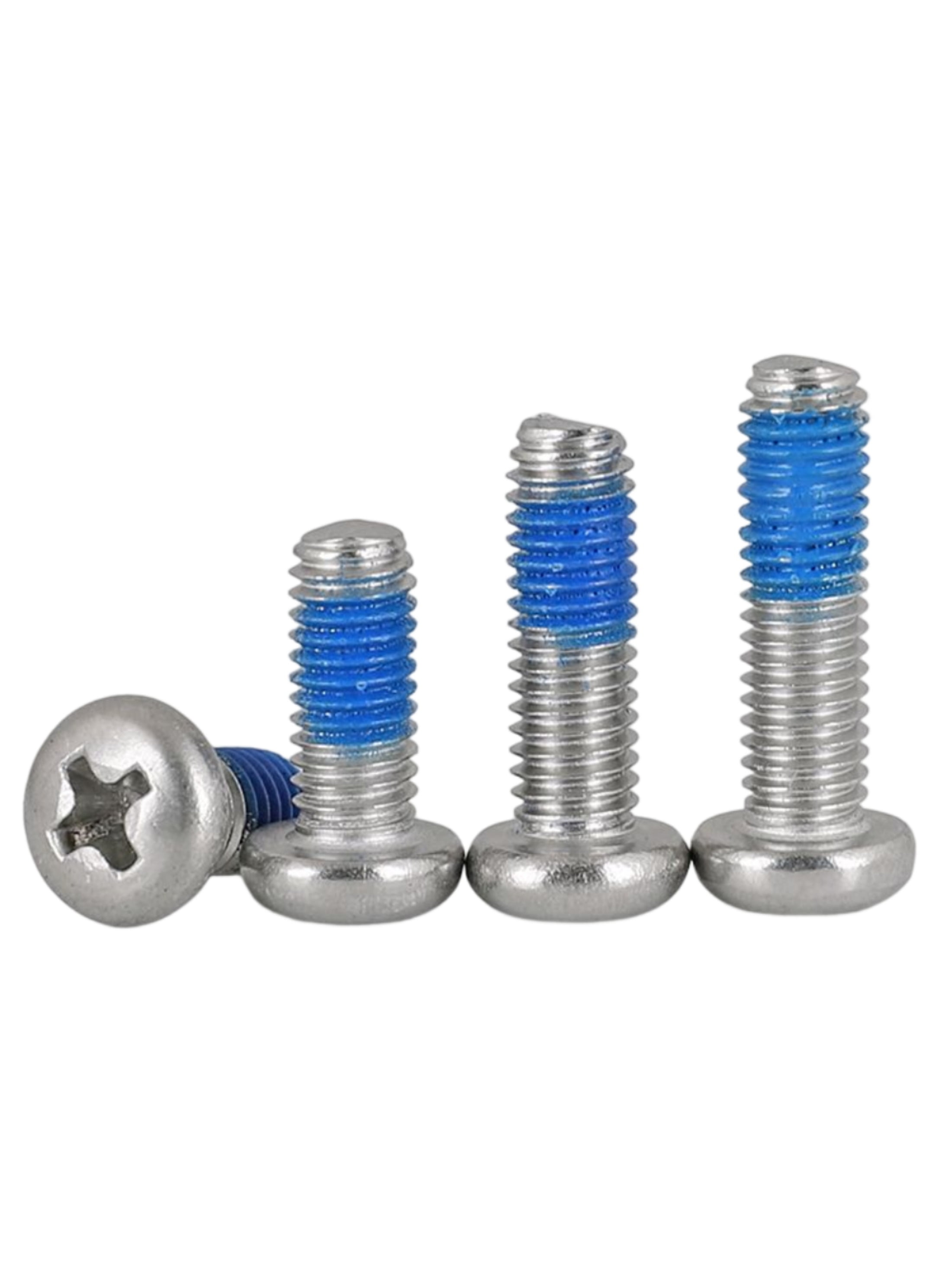 (20pcs) 304 Stainless Steel Round Head Cross Dispensing Anti-Dislodging Bolts M6x12mm