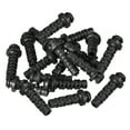 thumbnail image 1 of 20pcs 3mm Inner Dia Strain Relief Cord Boot Protector Power Tool Hose Black, 1 of 3