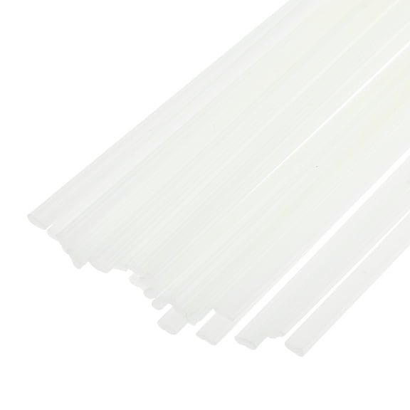 20pcs 40 Inch Plastic Welding Rods ABS Welding Strips Welder Rods for Plastic Welder, Car Bumper, Kayak Repair, White
