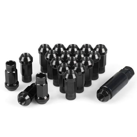 20pcs 47mm M12x1.25 Wheel Lug Nuts Iron Racing Lug Nuts Lock Racing Lug Nuts Wheel Screw Nuts