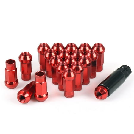 20pcs 47mm M12x1.25 Wheel Lug Nuts Iron Racing Lug Nuts Lock Racing Lug Nuts Wheel Screw Nuts