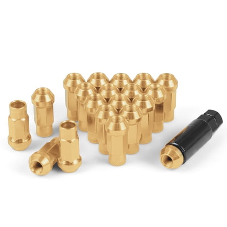 20pcs 47mm M12x1.25 Wheel Lug Nuts Iron Racing Lug Nuts Lock Racing Lug Nuts Wheel Screw Nuts